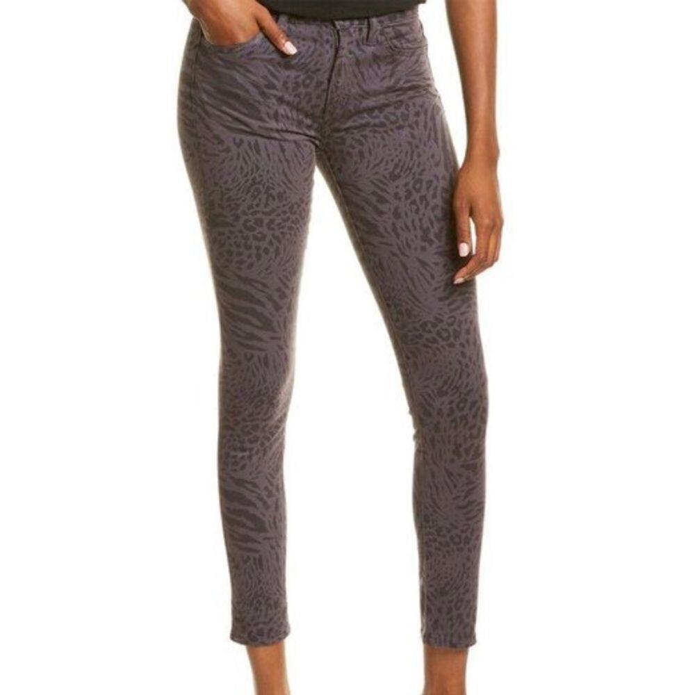 JOE’S Jeans The‎ Icon mid rise skinny ankle in black and grey animal print